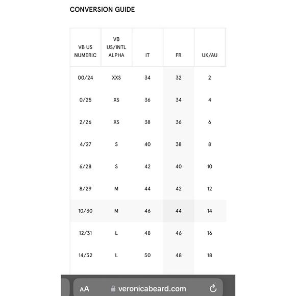 Veronica beard Ecru TAYLOR CROPPED WIDE-LEG high rise JEAN size 32/ US 14 - Picture 5 of 15